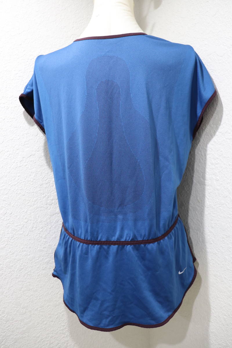 即決 GYAKUSOU ギャクソウ 逆走 UNDER COVER × NIKE ナイキ ランニングウェア DRY FIT ランニングTシャツ レディース S ブルー_画像6