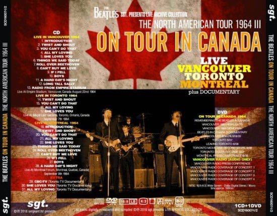 THE BEATLES / ON TOUR IN CANADA : THE NORTH AMERICAN TOUR 1964 III プレス盤CD+DVD_画像2