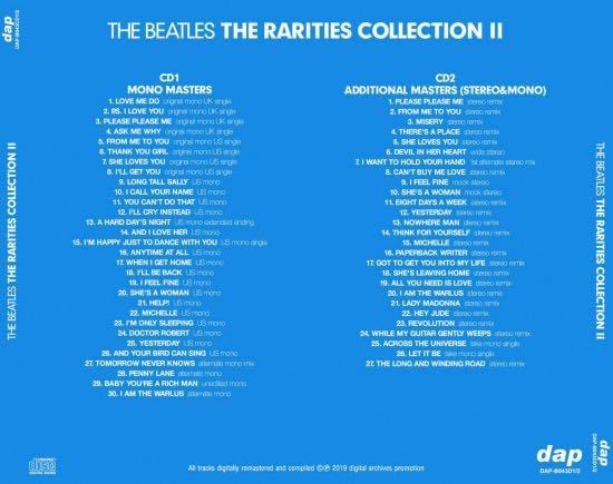 BEATLES / THE RARITIES COLLECTION I&II : FROM THE ORIGINAL ANALOG MASTERS (2CD+2CD)_画像3