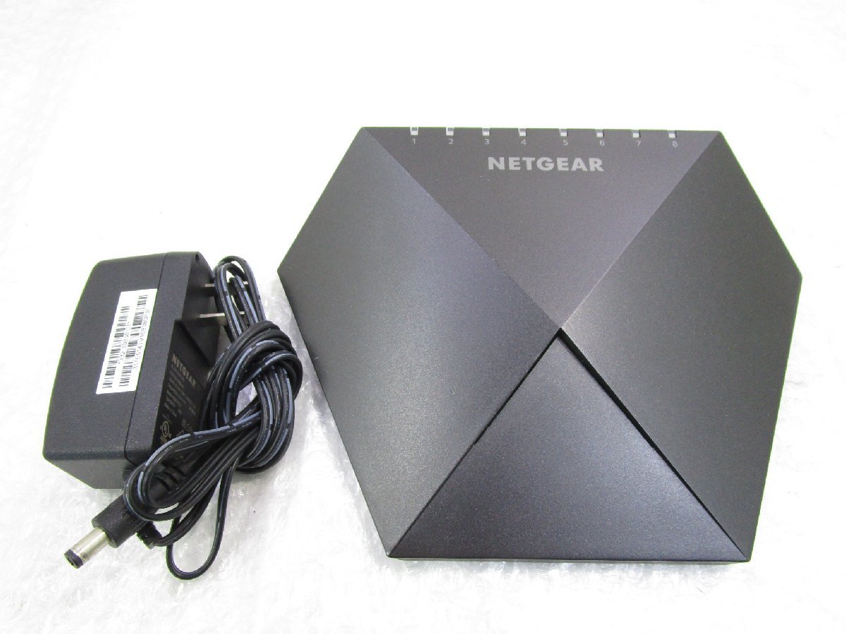 ★NETGEAR ゲーミングスイッチ Nigthawk S8000 GS808E ネットギア 8ポートL2スイッチングハブ ジャンク ｗ21411_画像1