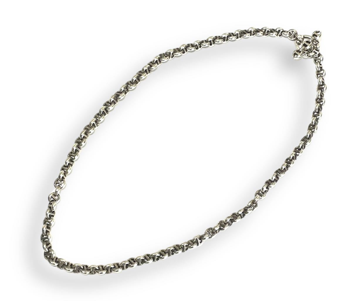 HOORSENBUHS Open-link Necklace SV925 × White Diamond ホーセンブース トライリンク ダイヤモンド ネックレス 正規品 9911700227の画像3