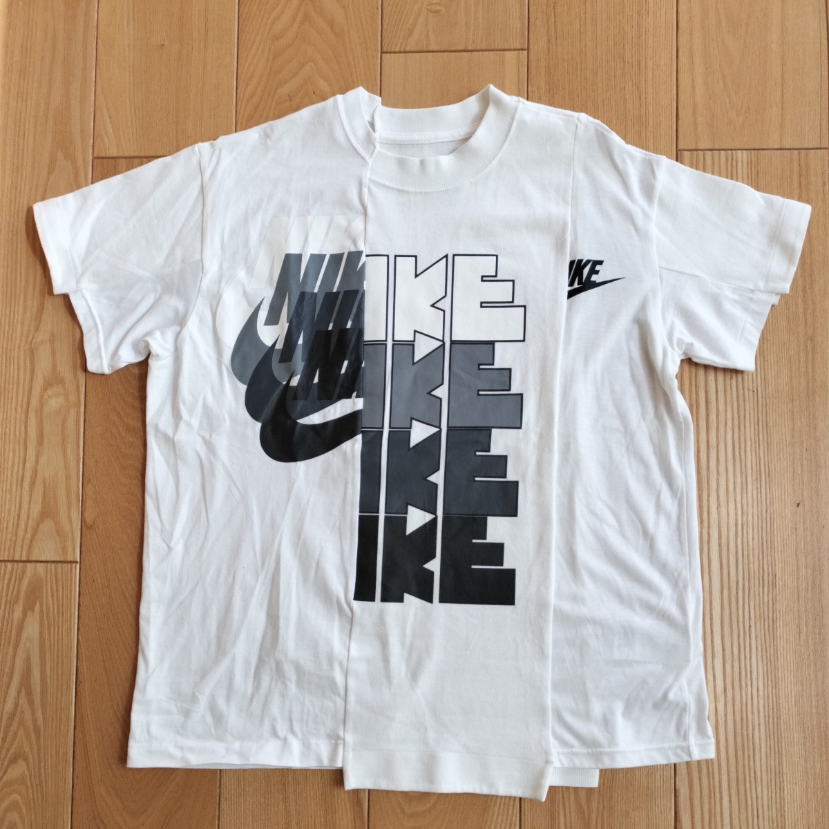 NIKE × sacai ハイブリッド 再構築 Tシャツ Ｍ mmw nocta ambush travis undercover fragment offwhite ACRONYM