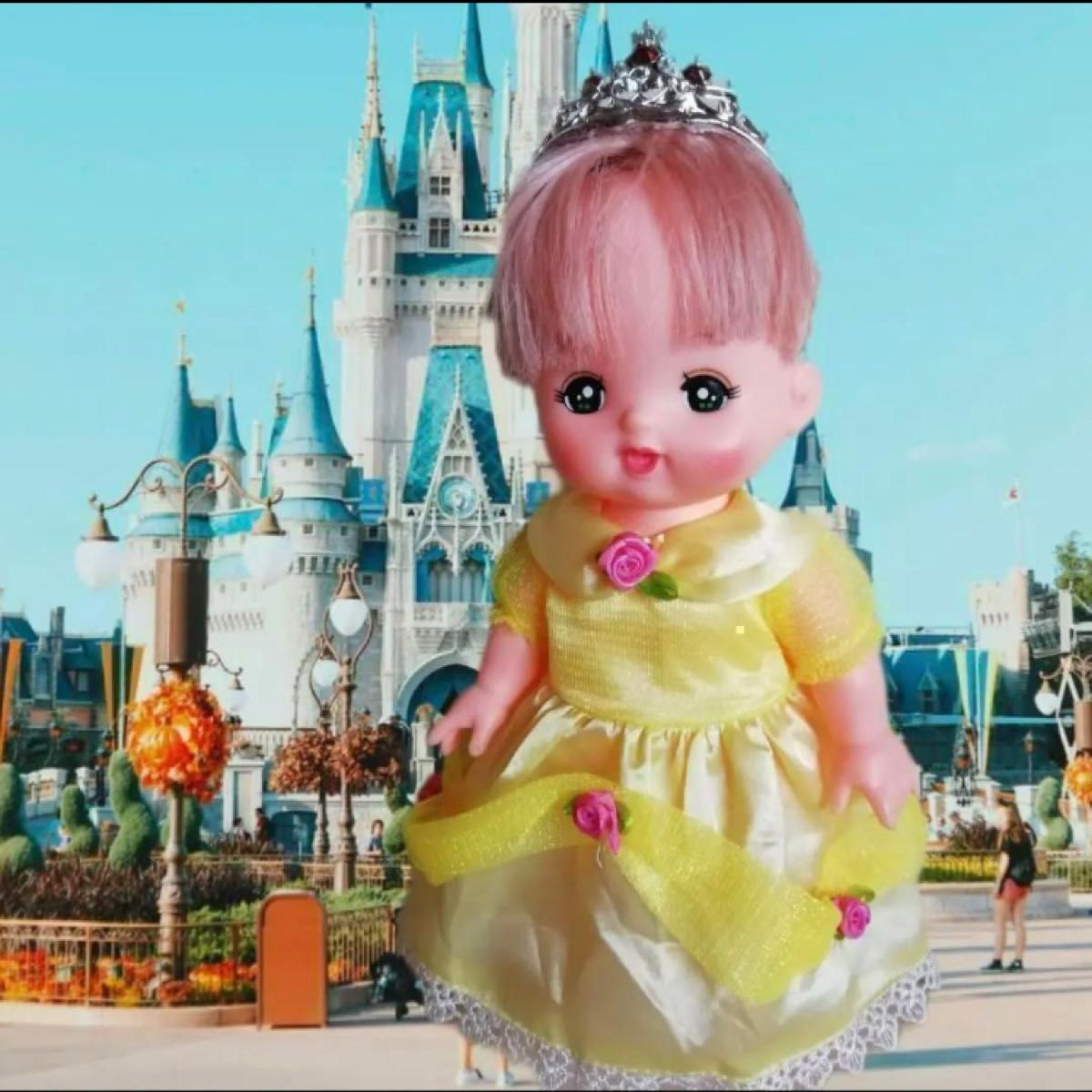 プリンセス　お姫様　4点セット　メルちゃん　服 ソランちゃん （人形、靴なし）ディズニープリンセス　人形　服　ドレス