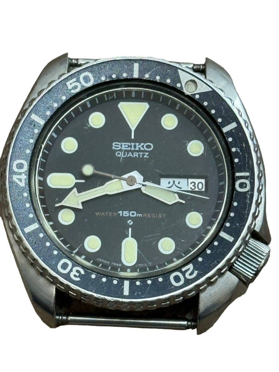 SEIKO ダイバー デイデイト 7548-7000 QZ メンズ　電池切れ_画像1