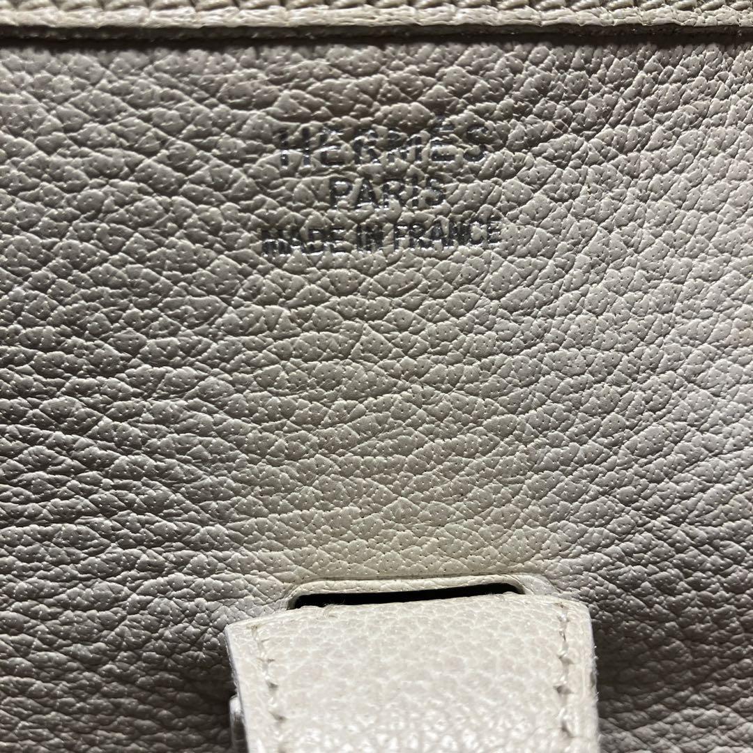 エルメス Hermes エブリンI GM ホワイト 白　トリヨンクレマンス ショルダーバッグ　肩掛け　レザー　□D刻印_画像7