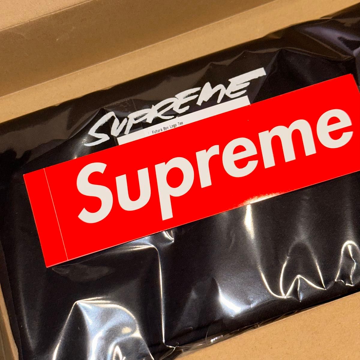 XLサイズ Supreme Futura Box Logo Tee Black シュプリーム 黒 ブラック