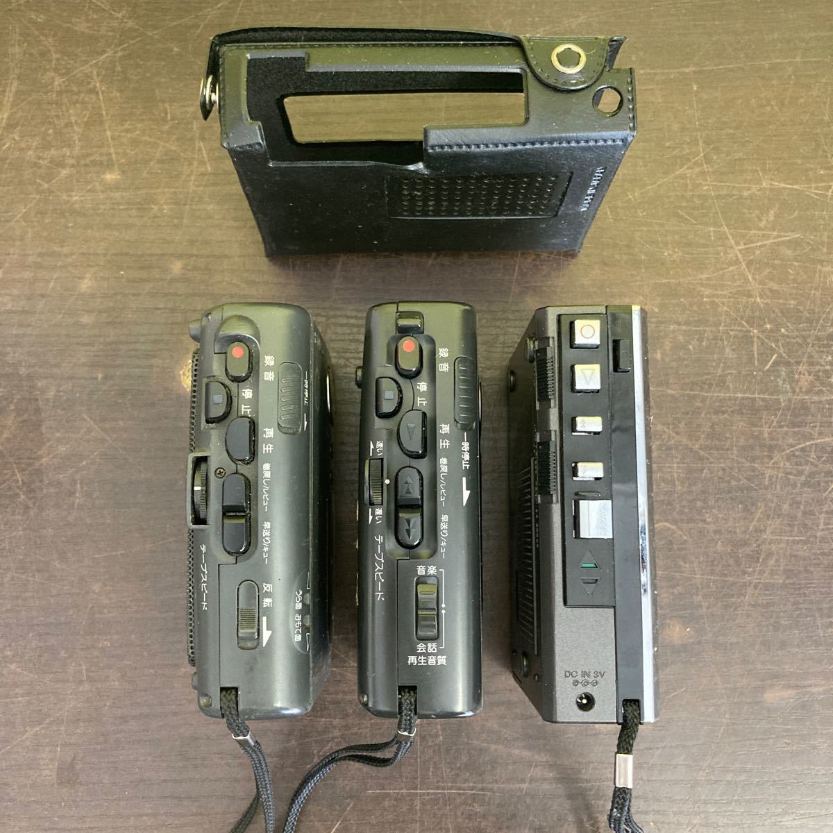 SONY ソニー カセットレコーダー TCM-7 TCM-47 TCM-59 ポータブル カセットプレーヤー CASSETTE CORDER まとめて3台WALKMAN _画像3