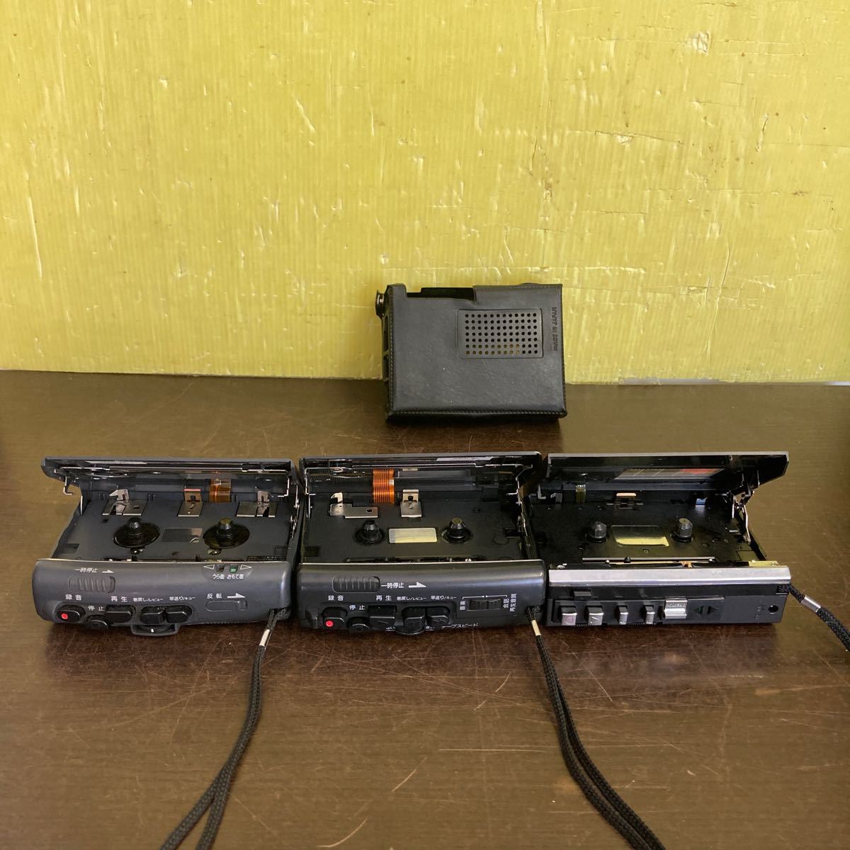 SONY ソニー カセットレコーダー TCM-7 TCM-47 TCM-59 ポータブル カセットプレーヤー CASSETTE CORDER まとめて3台WALKMAN _画像9