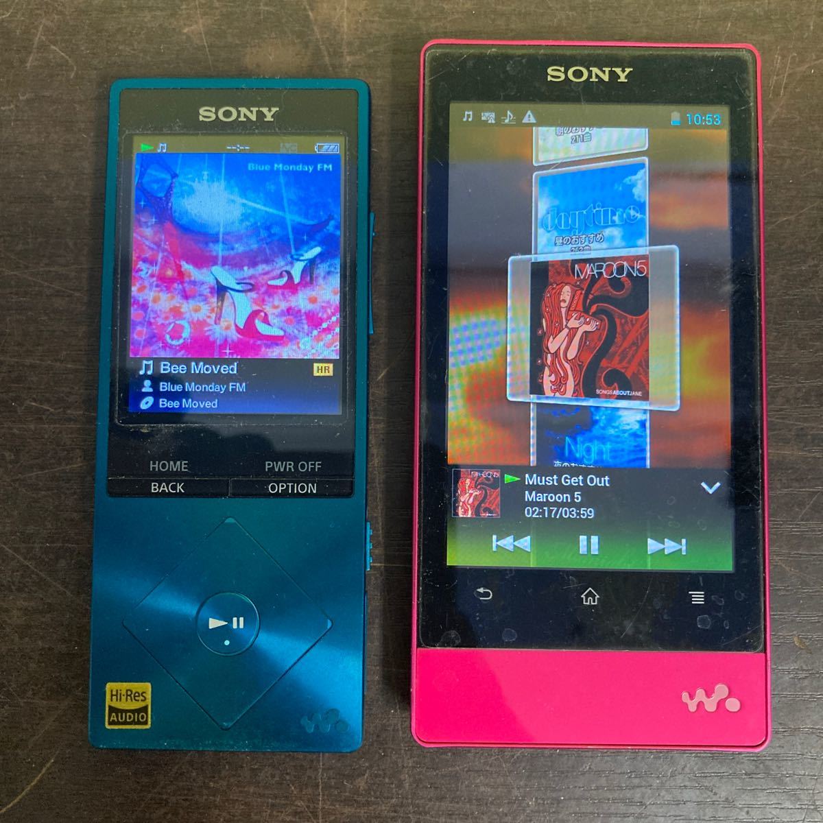 SONYソニー WALKMAN Fシリーズ NW-F805ビビットピンク/ Aシリーズ NW-A25 ビリジアンブルー まとめて2点_画像9