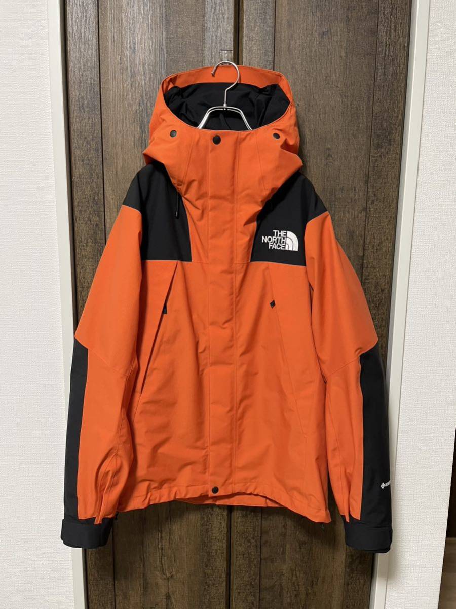 定価58,300円 即決 美品 THE NORTH FACE GORE-TEX Mountain Jacket ノースフェイス ゴアテックス マウンテンジャケット NP61800 オレンジ M