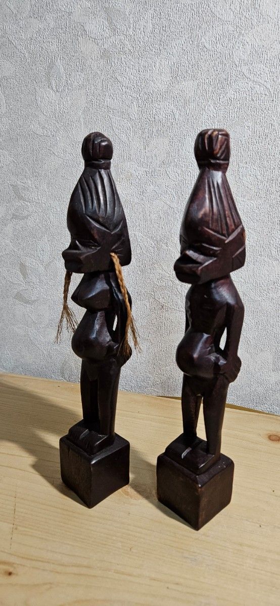 木彫り　原住民　インディアン　アンティーク　インテリア　置物