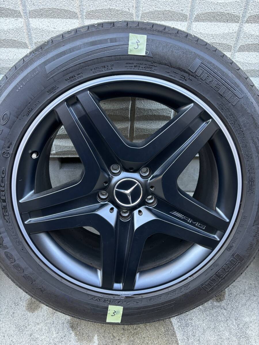 （個人出品）W463 旧Gクラス G65 G63 AMG 純正ホイール（まだまだ使えるMOタイヤ付）275/50R20_画像3