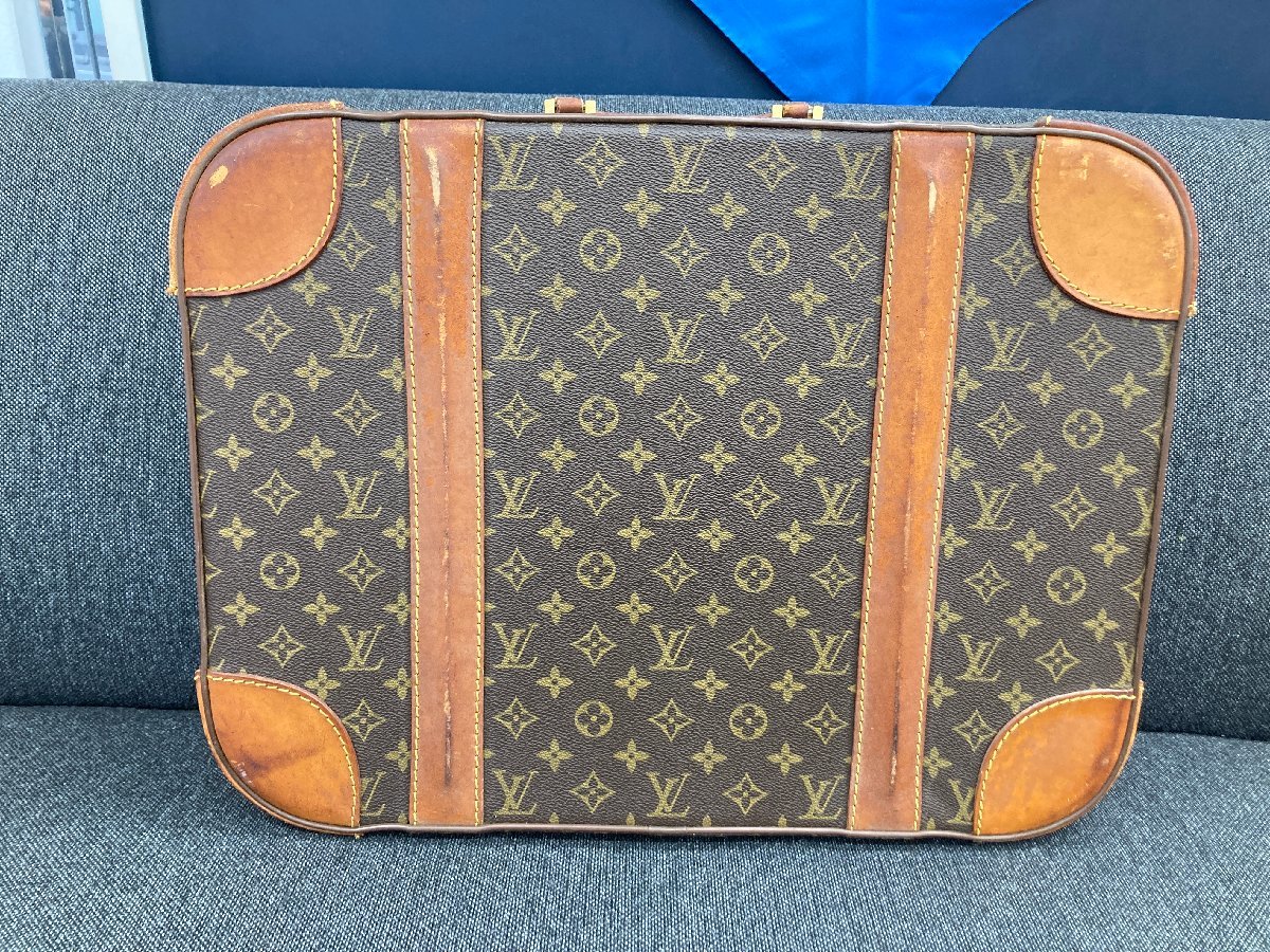 キングラム[22] ルイヴィトン Louis Vuitton トラベルバック カデナ 鍵2本付き ジャンク品 中古 送料無料 1円スタート_画像2