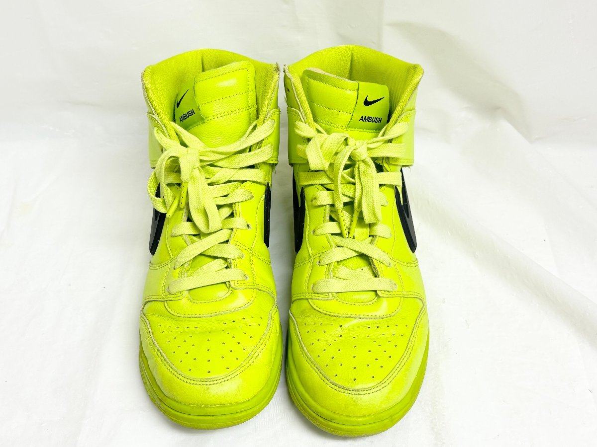 キングラム[27]AMBUSH × NIKE アンブッシュ×ナイキ DUNK HIGH FLASH LIME スニーカー CU7544-3000★27.5cm★箱付★1円～★【送料無料】_画像2