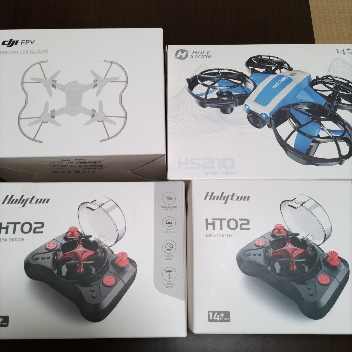 ジャンク品 ドローン MINI 小型 室内 4台セット DJI Holyton_画像1