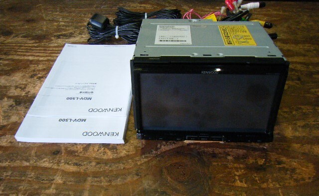 KENWOOD ケンウッド MDV-L500 カーナビ 彩速 7インチ フルセグ 地デジ DVD CD USB メモリーナビ 2013年製 取説の画像1
