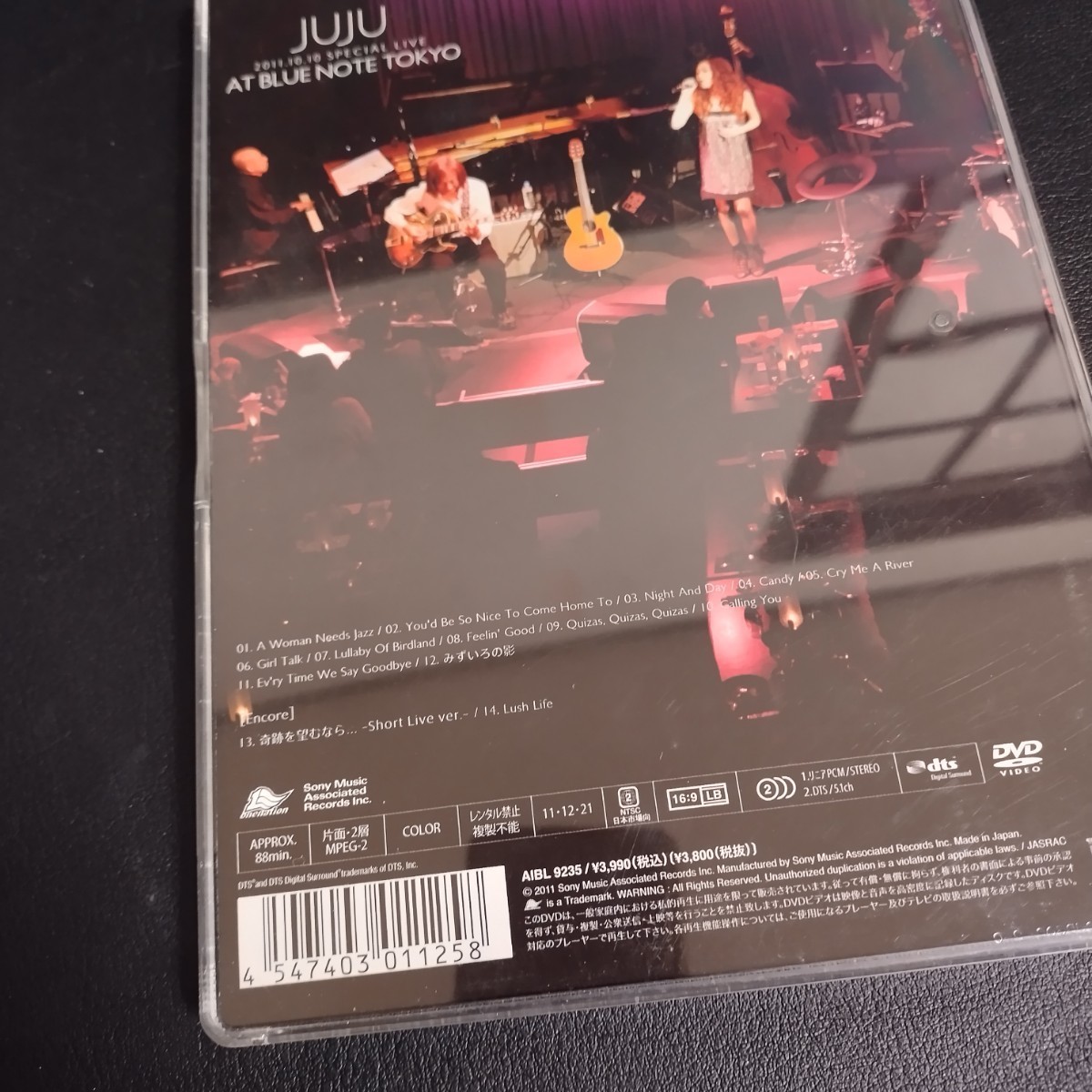 【JUJU】2011.10.10 SPECIAL LIVE AT BLUE NOTE TOKYO 邦楽DVD 棚Eの画像3