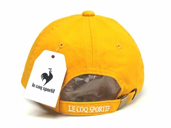 le coq sportif Le Coq s Porte .f хлопок tsu il колпак желтый для мужчин и женщин свободный размер шляпа [ новый товар не использовался товар ] * outlet *