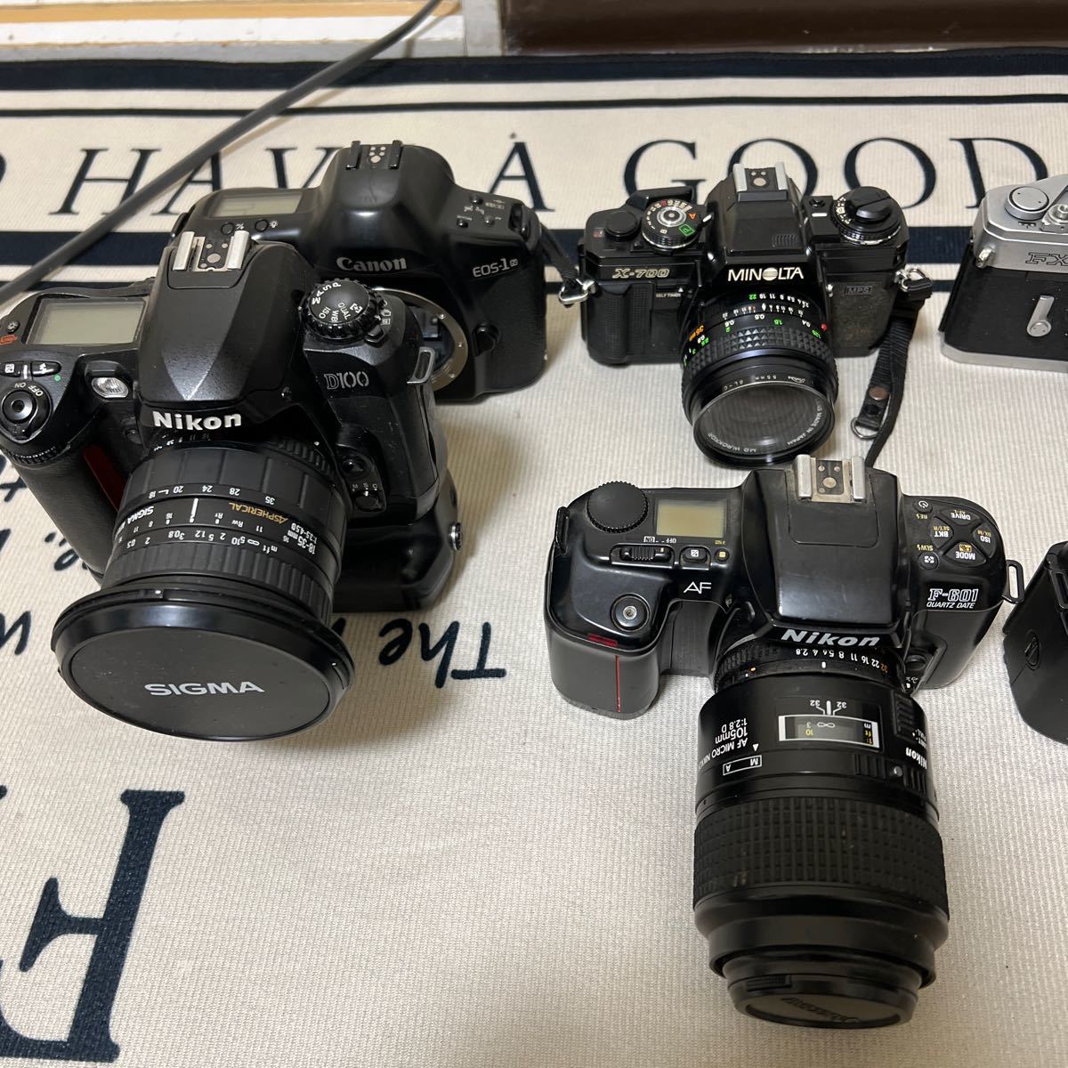 Canon フィルムカメラ EOS-1 N 、NiKOn D100、200-AF、X-700、F X、【現状品】_画像9