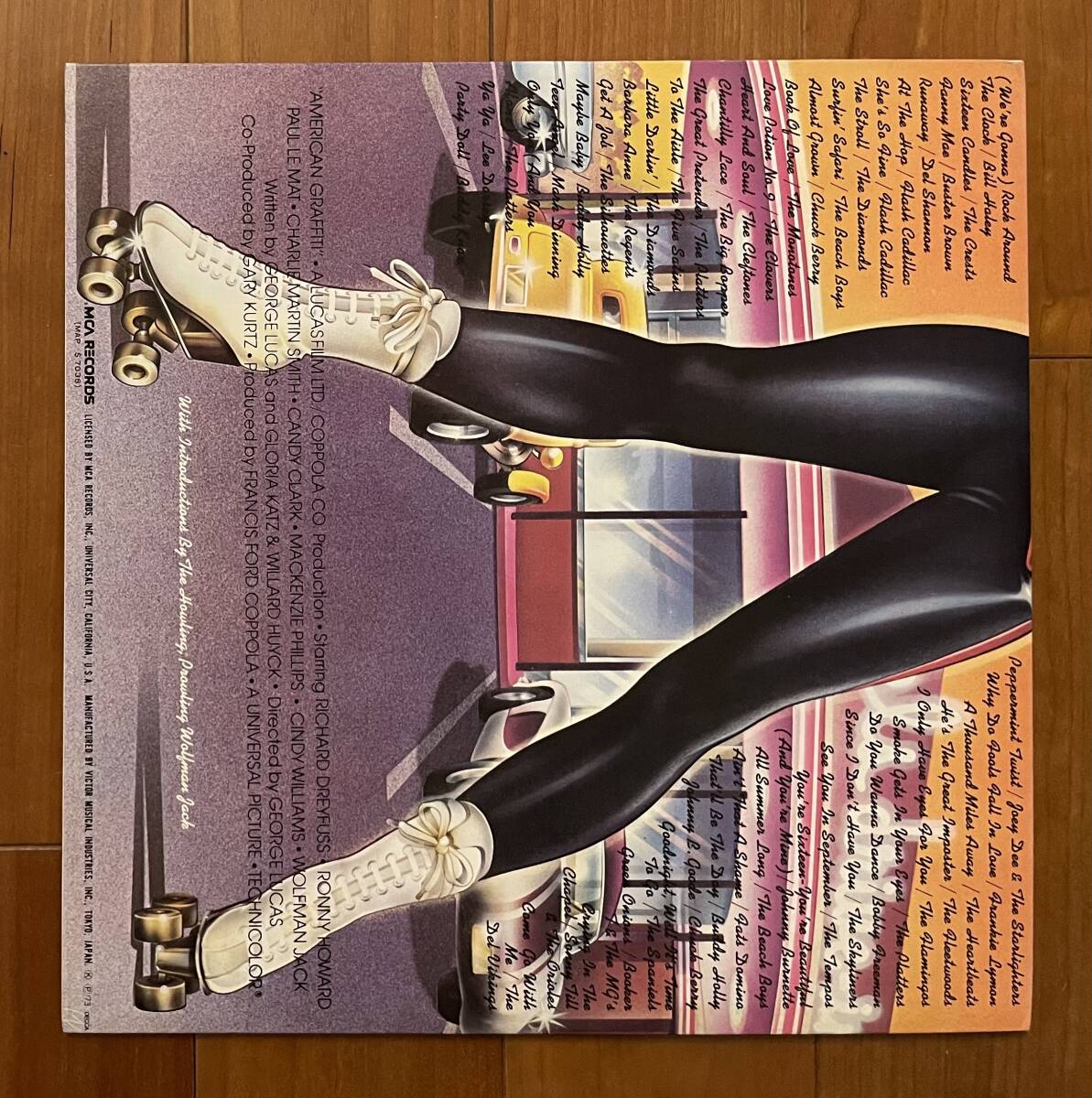 LP 帯付 2枚組 アメリカン・グラフィティ / ビル・ヘイリー バディ・ホリー ビーチ・ボーイズ 他 良盤 VIM-9017〜18の画像2