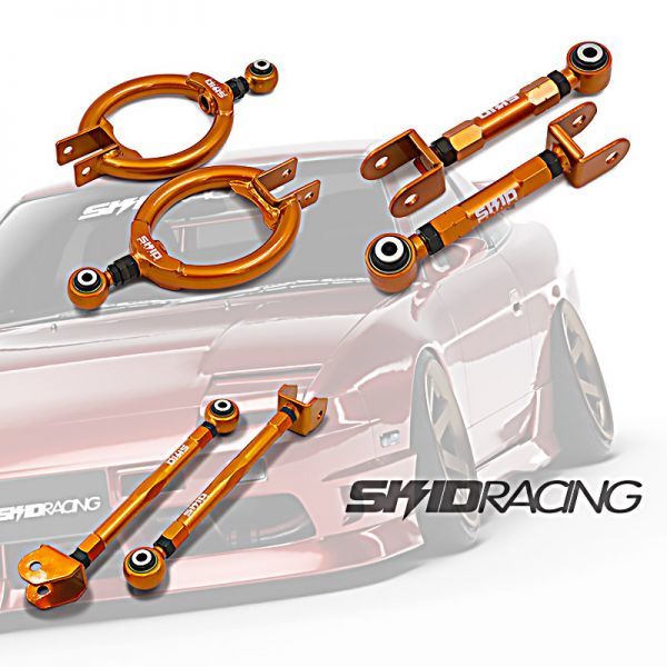 車検OK S13 180sx 3点セット ポジ アッパーアーム リア SKID RACING 180SX S13 A31 C33 R32 Y32 スキッドレーシング # :24-A2 25-A1 25-A2_画像1