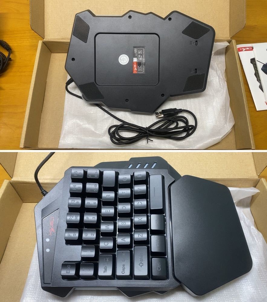 送料無料　マンバスネーク　HXSJ　ストリーミングリボンコンバーター　V500　片手キーボード　MAMBASNAKE　マウス　J900　マウスパッド_画像7