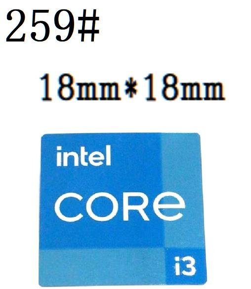 259# 第十一代【intel CORE i3】エンブレムシール　■18*18㎜■ 条件付き送料無料_画像1