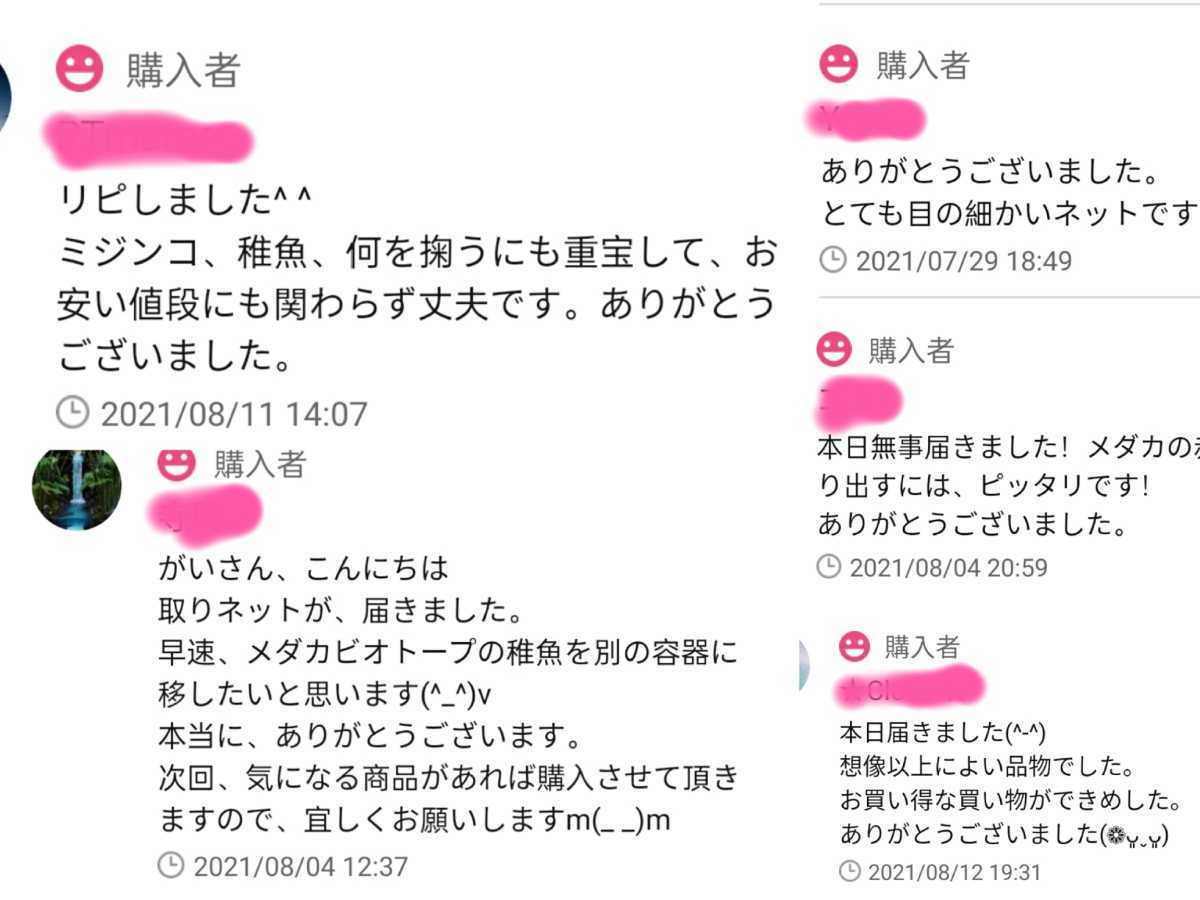 四角密網 4本 ごみ取りネット 魚掬う ミジンコ メダカ 金魚 熱帯魚 淡水魚 稚魚 玉網 タモ 浮草 水槽 アクアリウム ビオトープの画像8