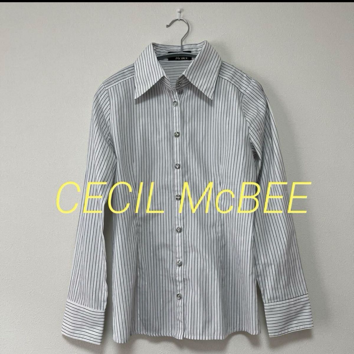 CECIL McBEE ストライプシャツ