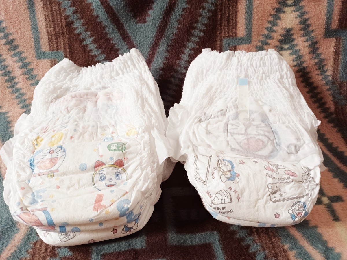 * mummy poko pants L size 6 sheets * Doraemon Homme tsu/ man woman common use / trial .~