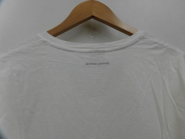 BOSS ORANGE ボスオレンジ HUGO BOSS ヒューゴボス Vネック Tシャツ シャツ 半袖 無地 トップス ホワイト 白 Lサイズ_画像4