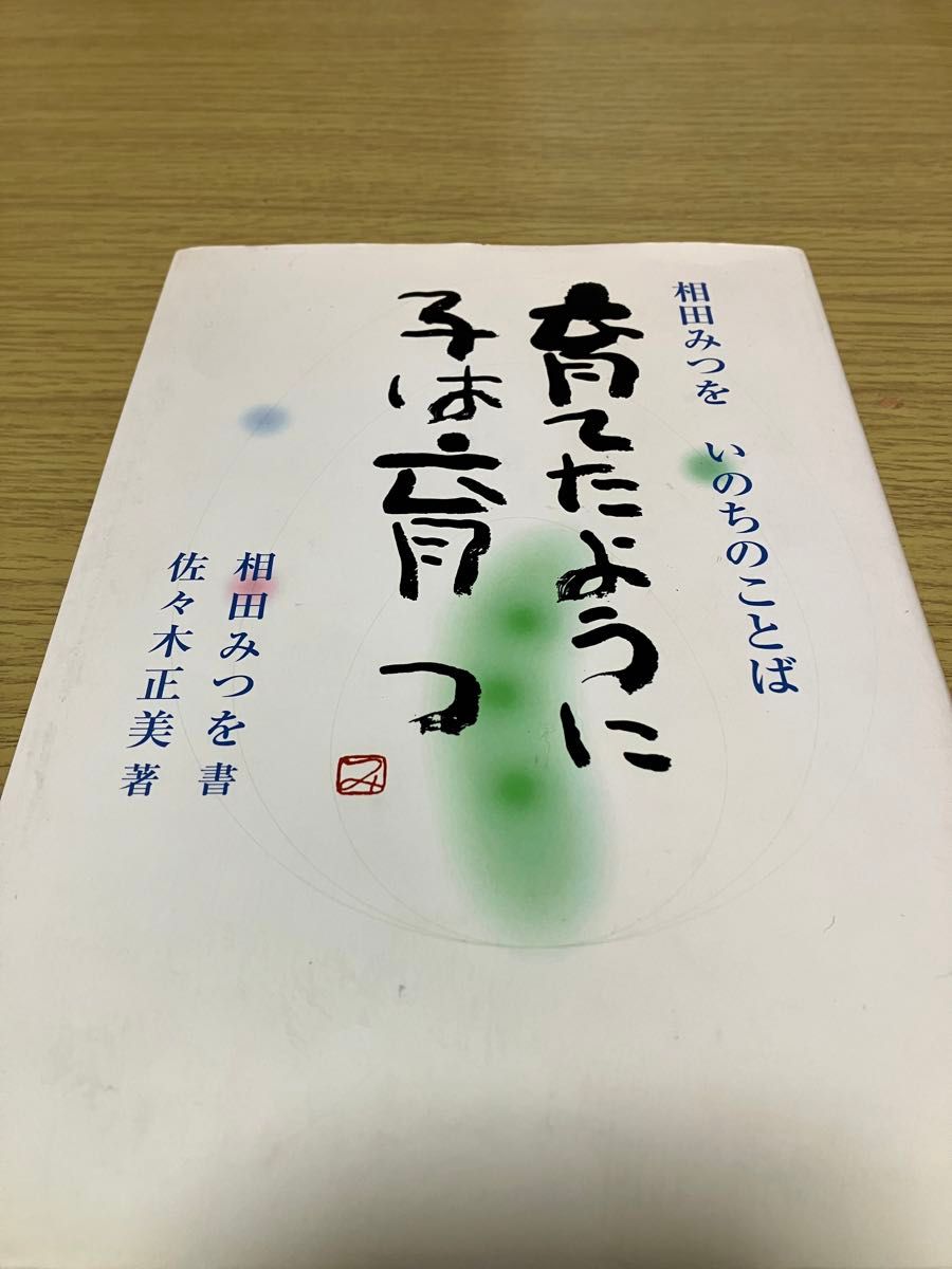 相田みつを　育てたように子は育つ