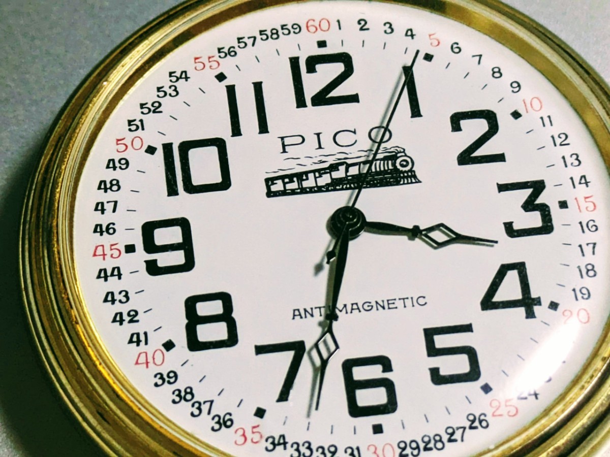 懐中時計 PICO 手巻き 稼働品の画像3
