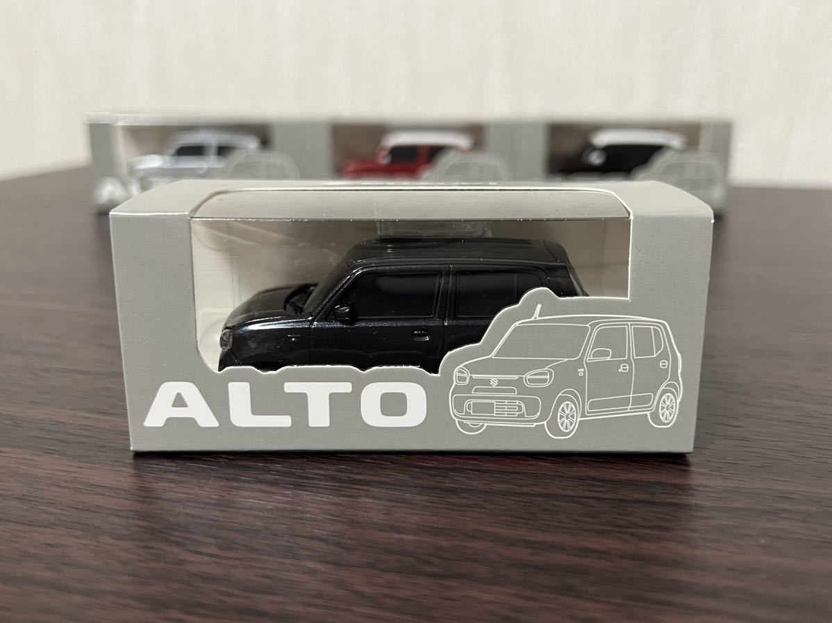 スズキ アルト ブルーイッシュブラックパール3 プルバックカー 非売品 ミニカー_画像1