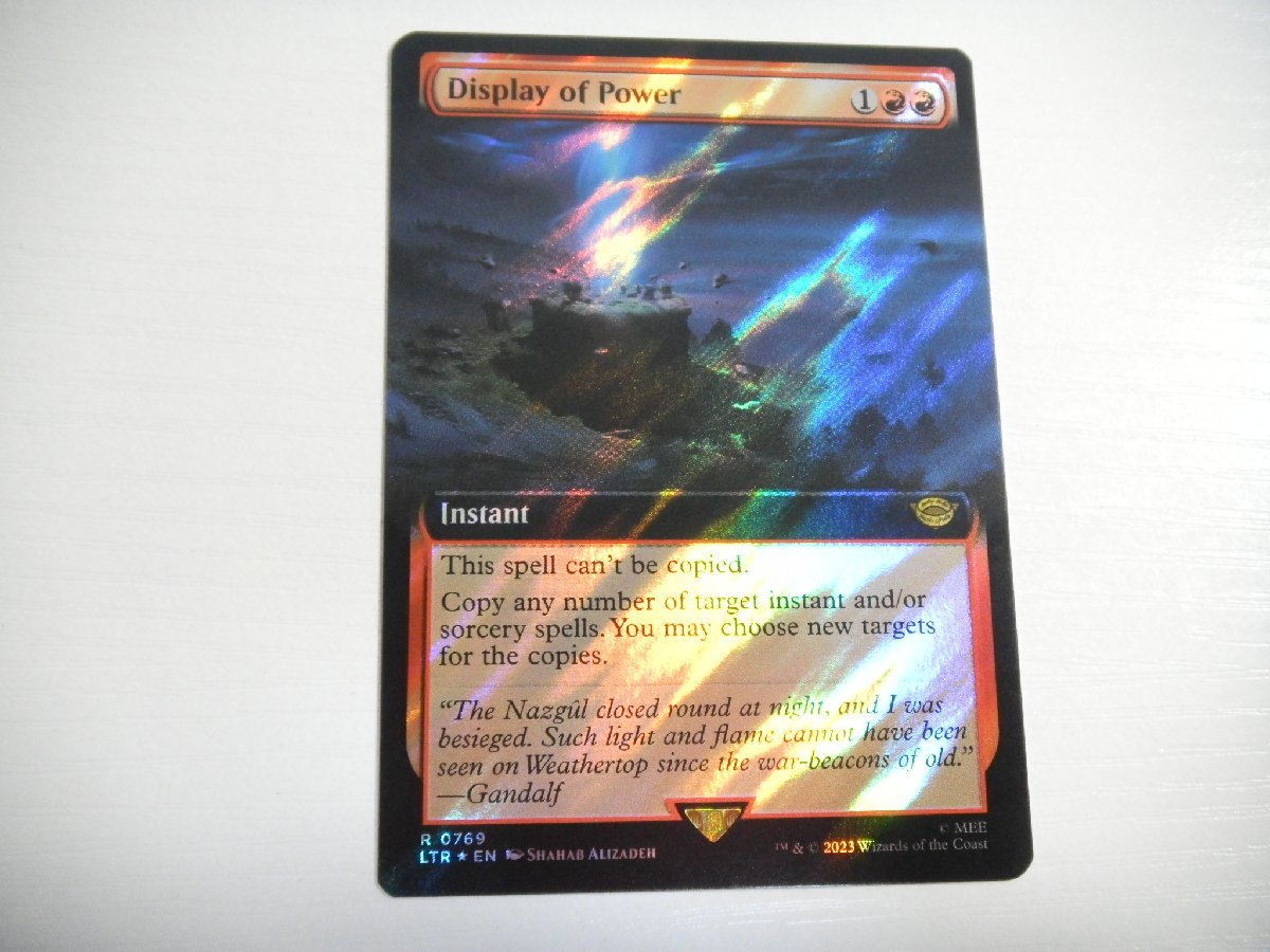 F127【MTG】力の顕示/Display of Power 拡張アート サージFoil 指輪物語 ホリデーリリース_画像1