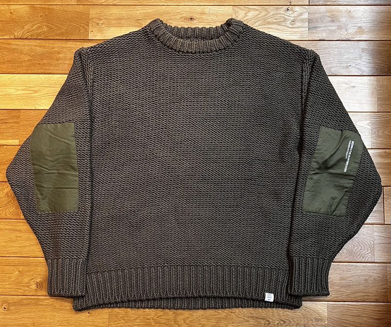 BEDWIN & THE HEARTBREAKERS C-NECK HAND KNIT SWEATER クルーネックニット COLOR:KHAKI SIZE:4_画像1