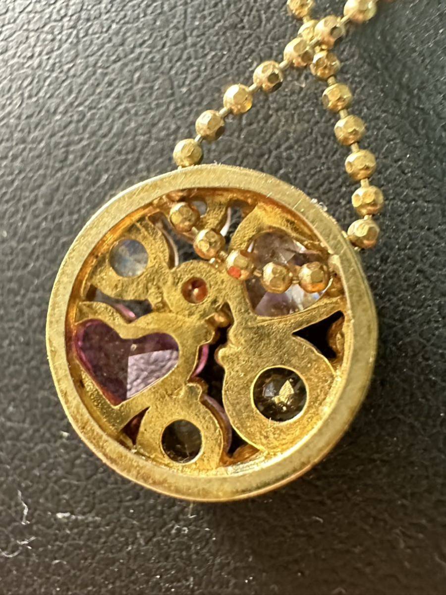 0 courreges Courreges lady's Gold necklace case attaching 