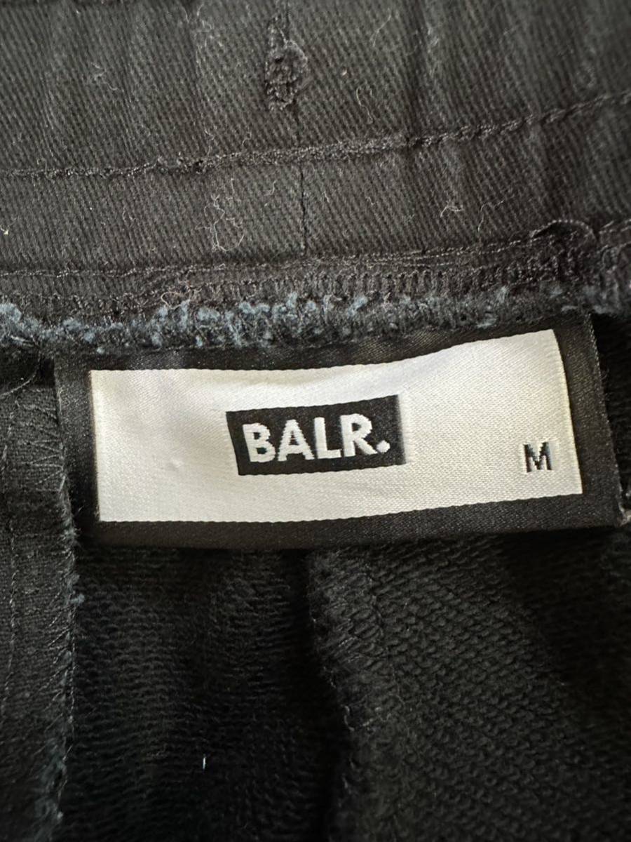 BALR. ボーラー スウェット セットアップ ブラック 黒 ロゴプレート メンズ ハーフパンツ Tシャツ _画像6