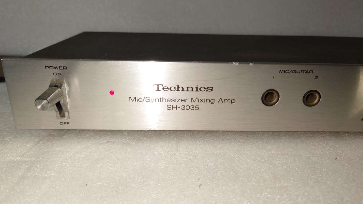 ★ Technics SH-3035Mixing Amp★通電確認、ジャンク!!!!!!!!!!!!!!!!!!!!!_画像3