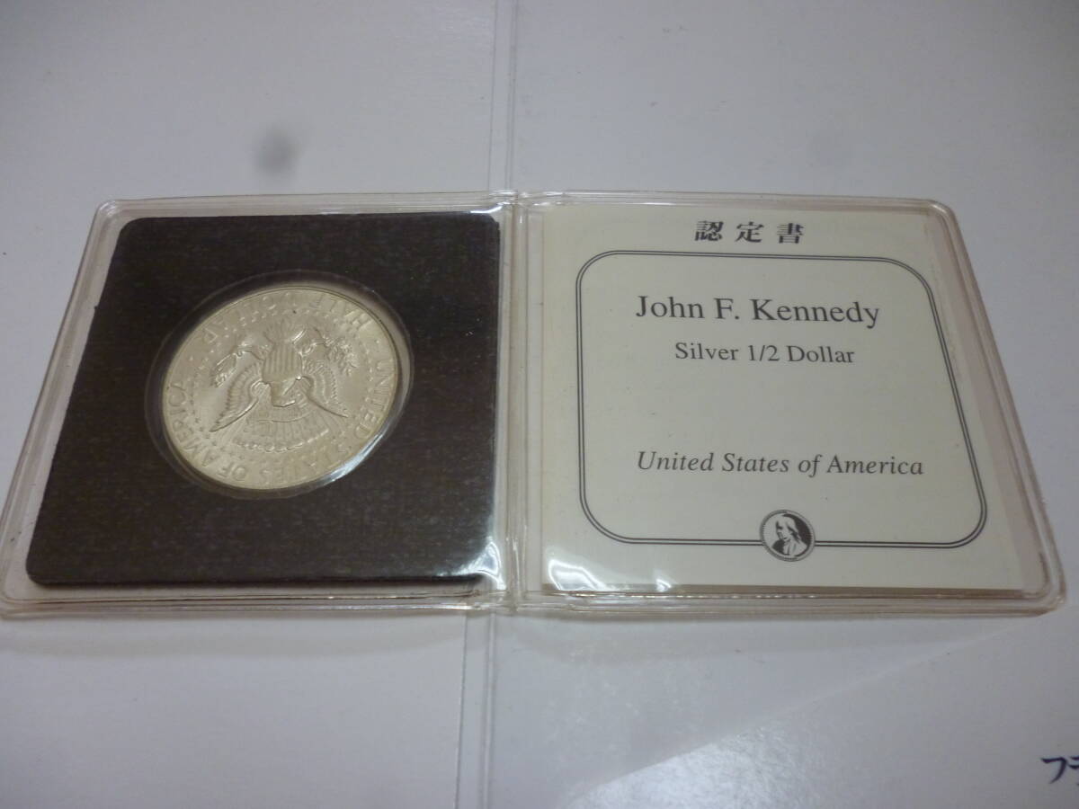 フランクリン・ミント発売・1964年ケネディ50セント銀貨_画像2