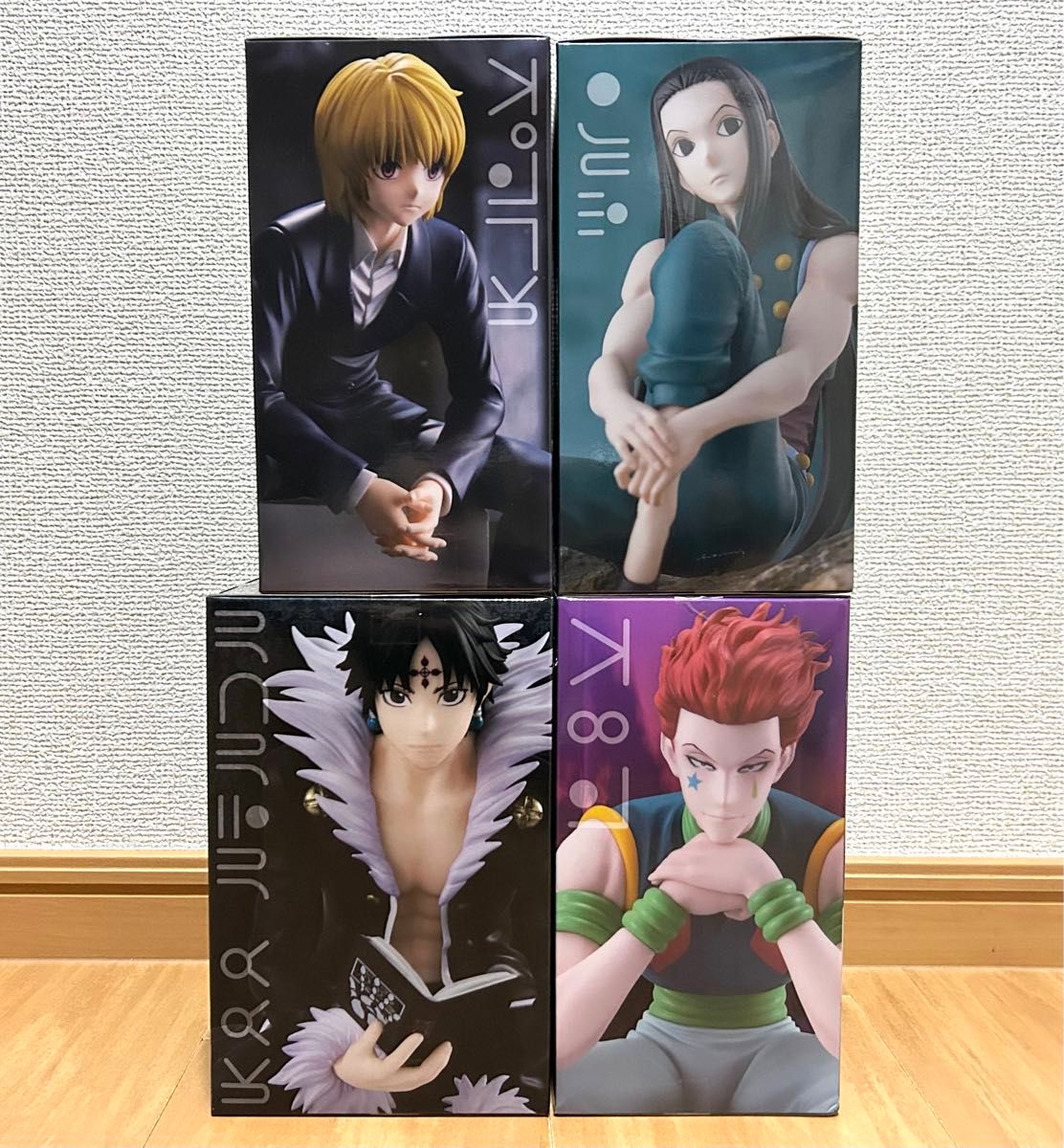 HUNTER × HUNTER ぬーどるストッパーフィギュア クロロ クラピカ ヒソカ イルミ 4点セット