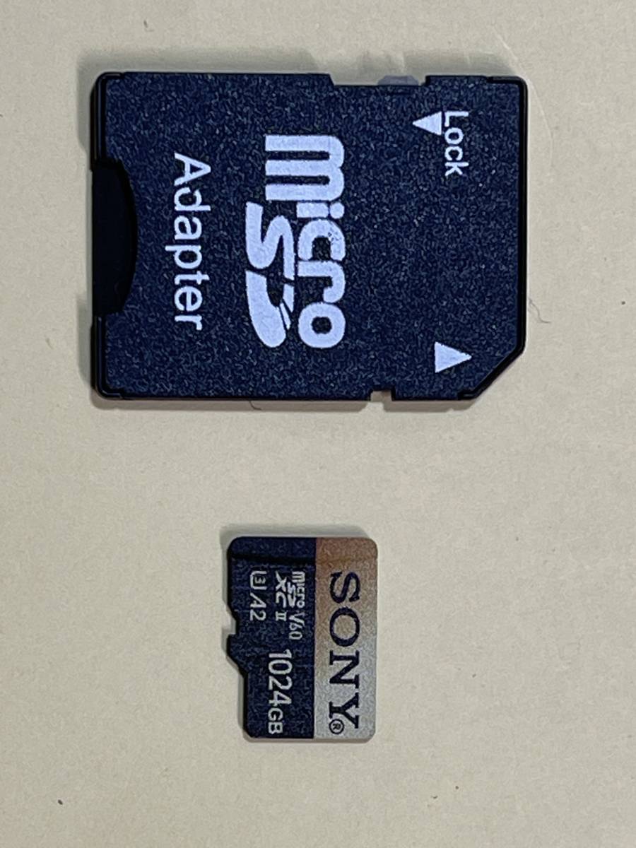 ☆高速 大容量 SONY ソニーマイクロSDXC 1TB microSDXC UHS-II U3 V60 A2 メモリーカード SDアダプター付き　1枚価格_画像2