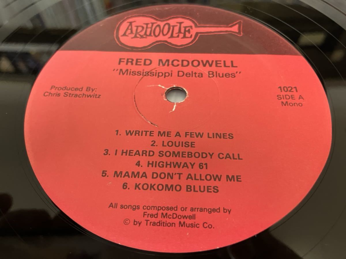 Fred McDowell★中古LP/US盤シュリンク付「フレッド・マクドウエル～Mississippi Delta Blues」 _画像3