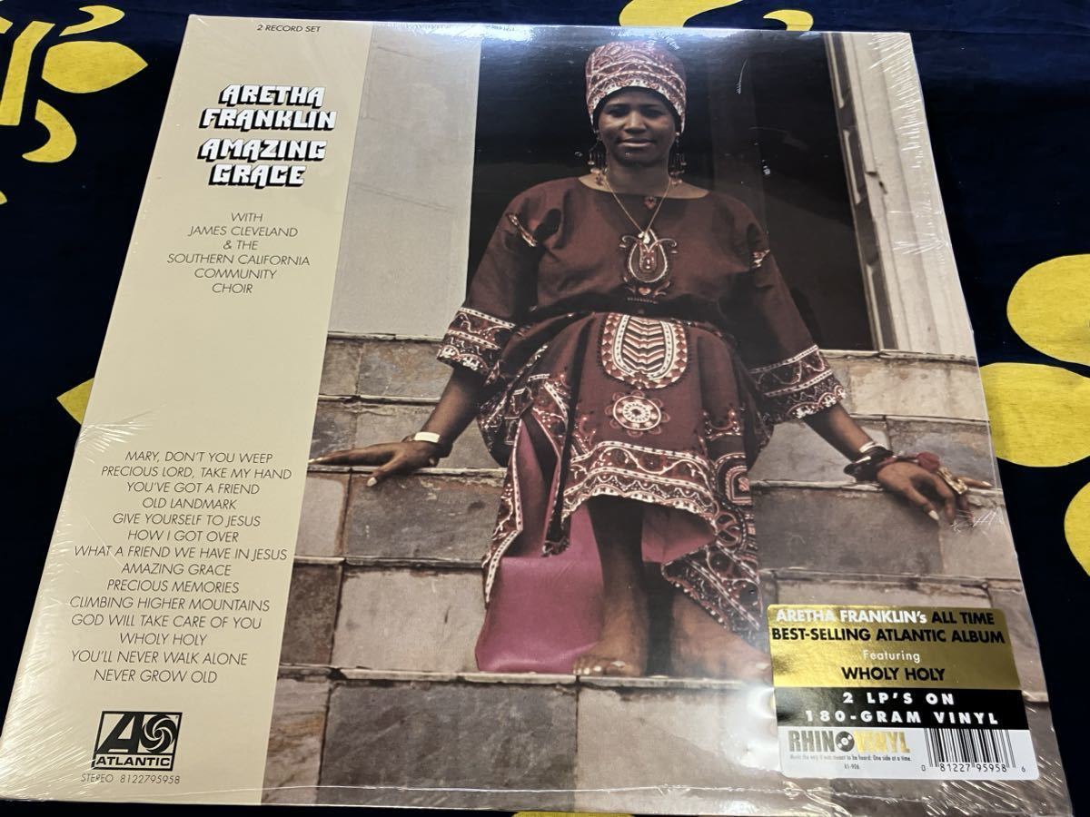 Aretha Franklin★新品未開封2LP/US重量盤「アレサ・フランクリン~Amazing Grace」