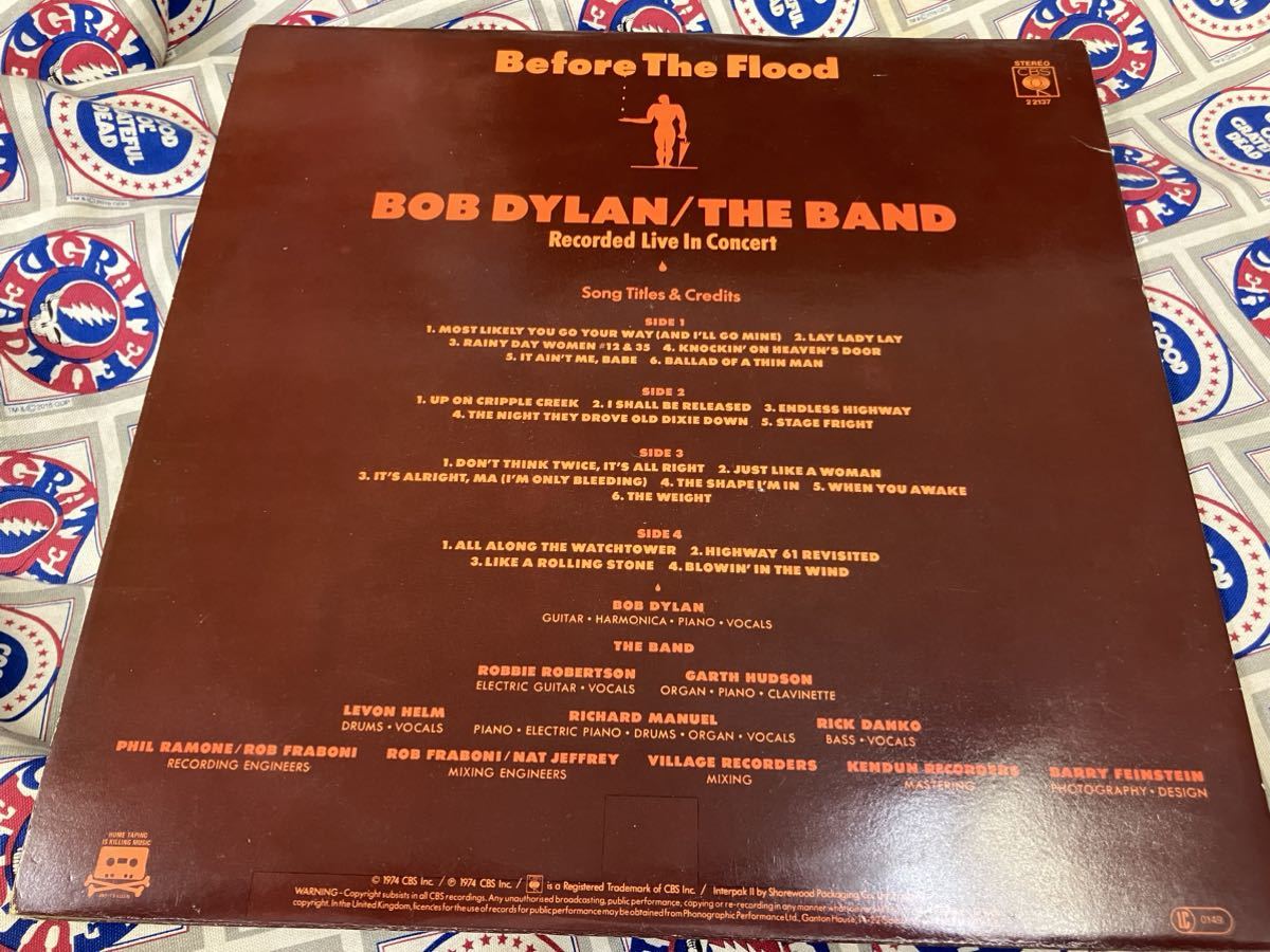 Bob Dylan/The Band★中古2LP/UK盤「ボブ・ディラン/ザ・バンド～Before The Flood」_画像2