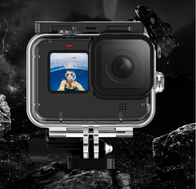 【国内発送・送料無料】GoPro Hero12/GoPro11/GoPro10/GoPro9 ハウジングケース 防水ケース ゴープロ 防水防塵保護　60m耐水_画像2