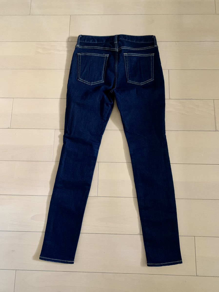 極美品27インチ【MOUSSY】WF Rebirth SKINNY インディゴスキニーデニム_画像3