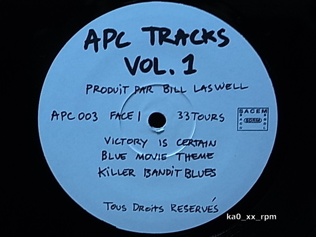 ★☆Bill Laswell「APC Tracks Vol.1」☆★の画像1