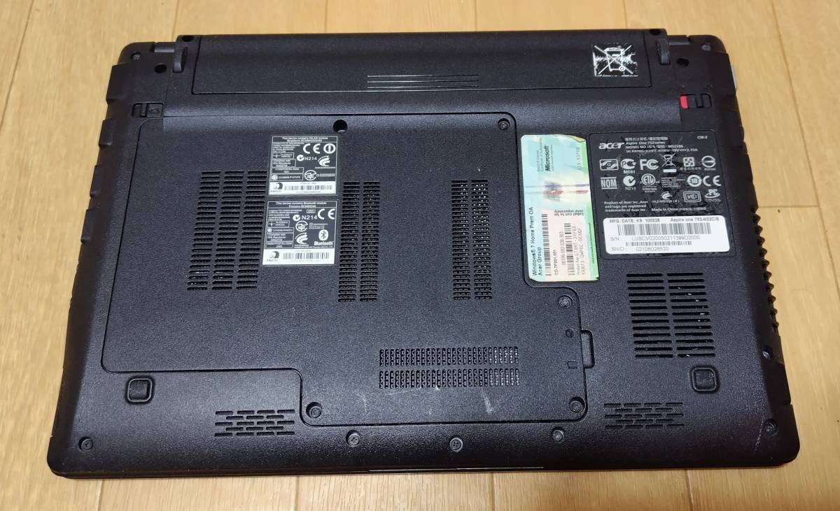 acer Aspire one 753-N32C/S_画像3