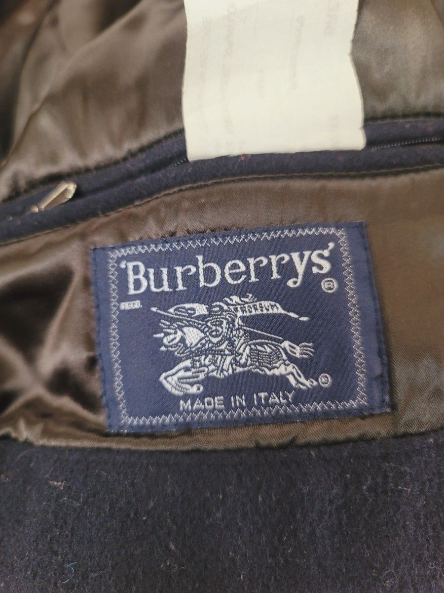 レア！　BURBERRY ジップアップ●高級カシミヤの圧倒的なめらかさ●イタリア製ステンカラーコート●メンズ　バーバリーコート　